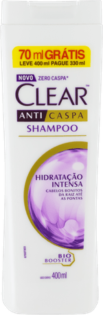 Shampoo-Anticaspa-Clear-Hidratacao-Intensa-Frasco-Leve-400ml-Pague-330ml