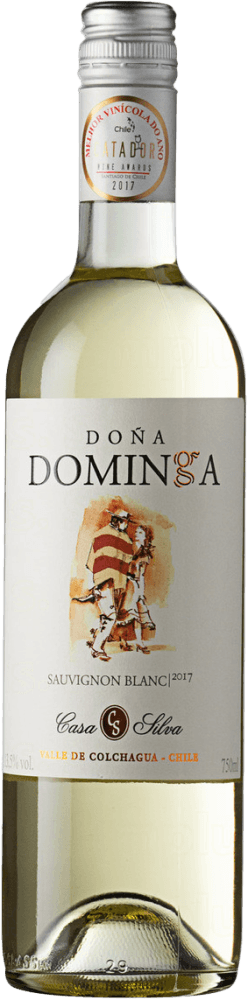 Vinho Chileno Branco Seco  Casa Silva Doña Dominga Sauvignon Blanc Valle de Colchagua Garrafa 750ml