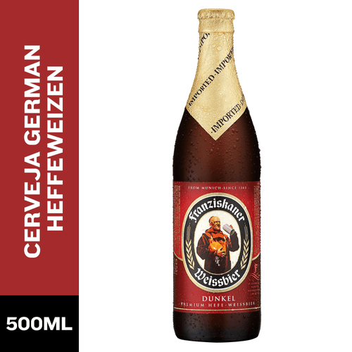 Cerveja Alemã Franziskaner Dunkel Garrafa 500 ml