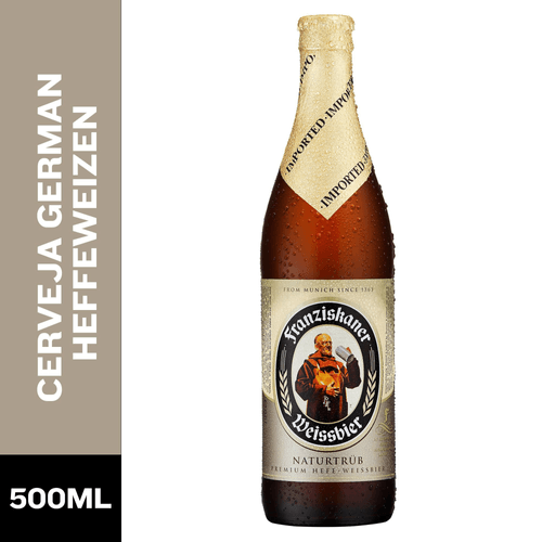 Cerveja Alemã Franziskaner Hefe Weissbier Garrafa 500 ml