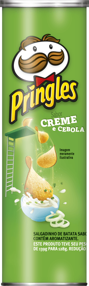 Batata Pringles Creme e Cebola Tubo 128 g