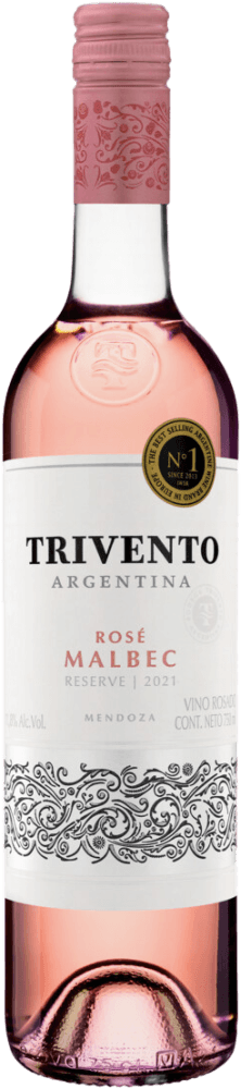 Vinho Argentino Rosé Seco Reserve Trivento Malbec Mendoza Garrafa 750ml