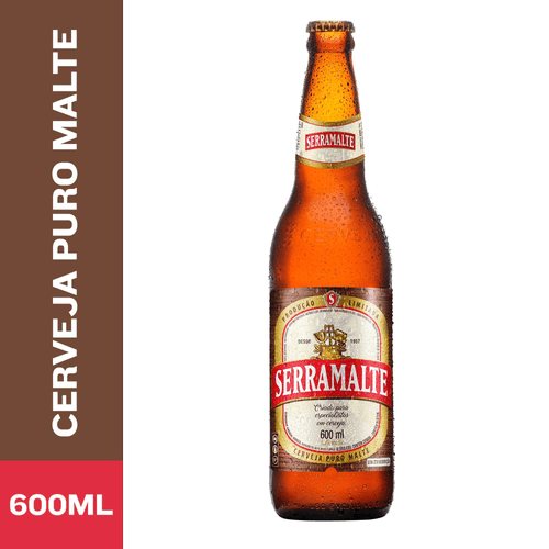 Cerveja Serramalte Extra Garrafa 600 ml