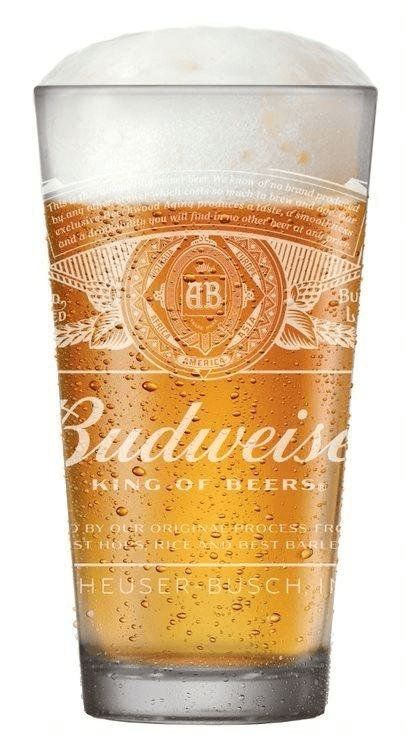 Copo De Cerveja Budweiser 400ml Unid