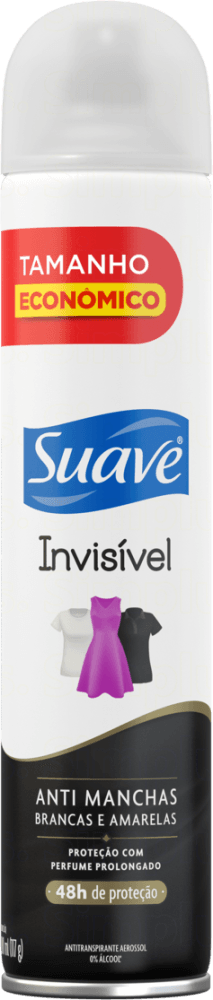 Desodorante Aerosol Suave Suave Invisible 200ml