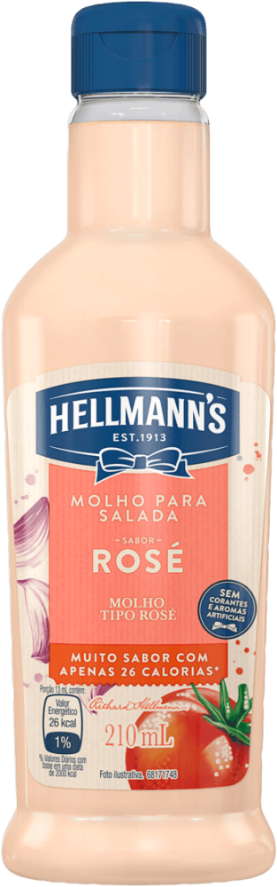 Molho para Salada Tipo Rosé Hellmann's Squeeze 210ml