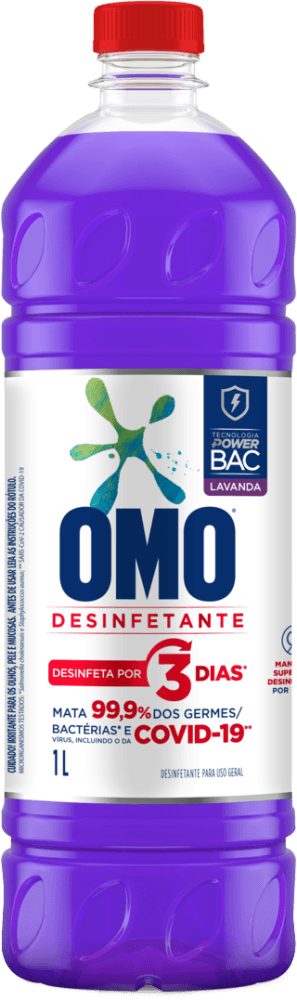 Desinfetante Uso Geral Lavanda Omo Frasco 1l