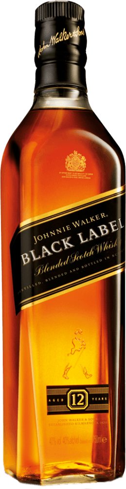 Whisky Escocês Blended Black Label Johnnie Walker Garrafa 750ml