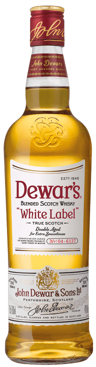 Whisky Escocês Blended White Label Dewar's Garrafa 750ml