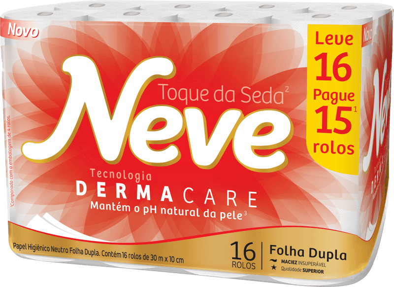 Papel-Higienico-Folha-Dupla-Neutro-Neve-Toque-da-Seda-30m-Pacote-Leve-16-Pague-15-Unidades