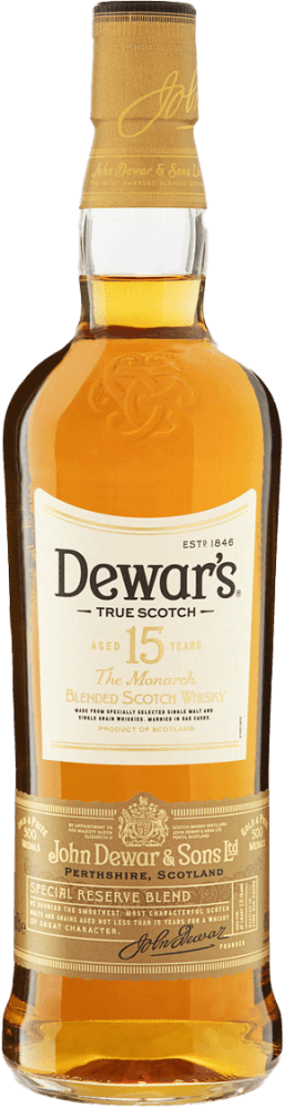 Whisky Escocês Blended 15 Anos The Monarch Dewar's Garrafa 750ml