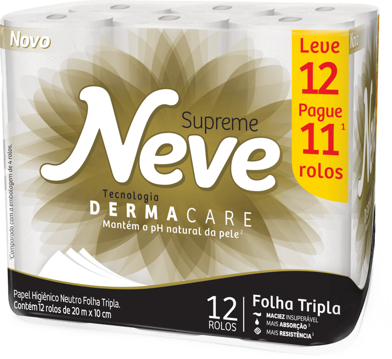 Papel-Higienico-Folha-Tripla-Neutro-Neve-Supreme-20m-Pacote-Leve-12-Pague-11-Unidades