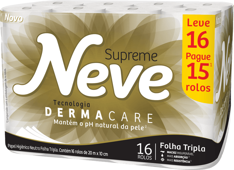 Papel-Higienico-Folha-Tripla-Neutro-Neve-Supreme-20m-Pacote-Leve-16-Pague-15-Unidades