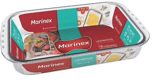 Assadeira Marinex Lasanheira Funda Retangular 5,3 L