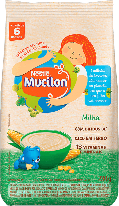 Cereal Infantil Milho Mucilon Pacote 230g