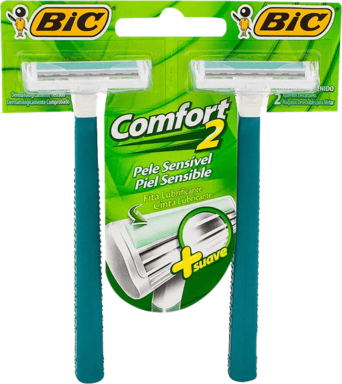 Aparelho Descartável Para Barbear Bic Comfort 2 2 Unidades