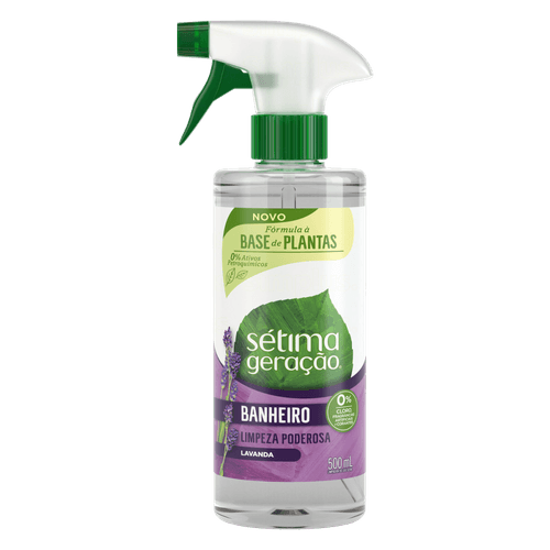 Limpador de Uso Geral Banheiro Lavanda Sétima Geração Frasco 500ml Borrifador