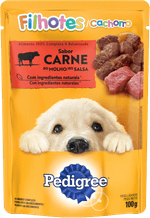 Alimento-Completo-e-Balanceado-para-Caes-Filhotes-Carne-ao-Molho-Pedigree-Sache-100g