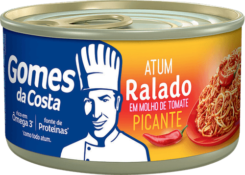 Atum Ralado ao Molho de Tomate Picante Gomes da Costa Lata 140g