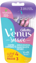 Aparelho-Descartavel-para-Depilar-Gillette-Venus-Simply3-Suave-Leve-4-Pague-3-Unidades