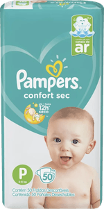 Fralda-Descartavel-Infantil-Pampers-Confort-Sec-P-5-a-8kg-Pacote-50-Unidades