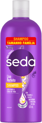 Shampoo-com-Vitamina-C-Oleo-de-Macadamia-e-Proteina-Seda-Liso-Perfeito-Frasco-670ml-Tamanho-Familia