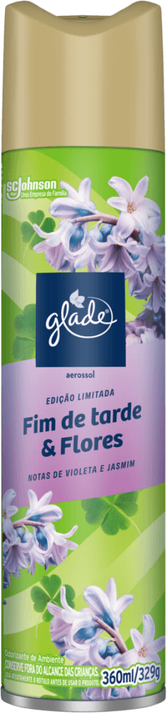 Odorizador de Ambiente Aerossol Frescor de Águas Florais Glade Frasco 360ml Spray Embalagem Econômica