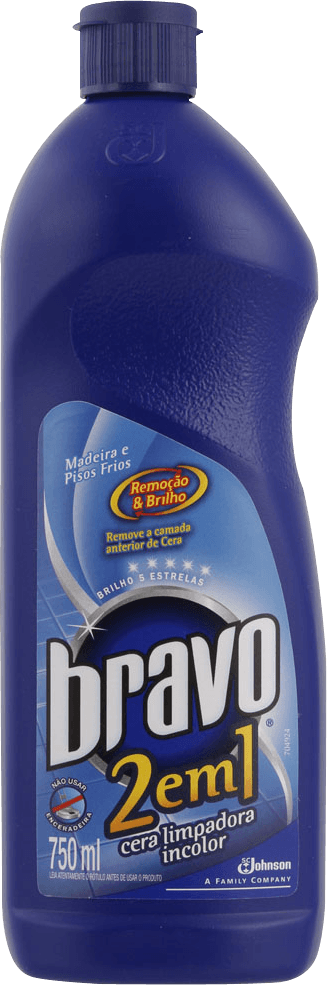 Cera Bravo 2 em 1 Incolor 750ml