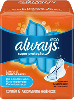 Absorvente-com-Abas-Seca-Always-Pequeno-Pacote-8-Unidades