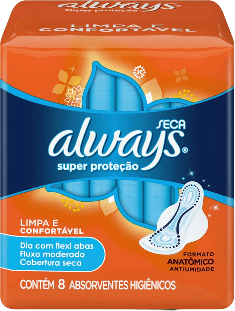 Absorvente-com-Abas-Seca-Always-Pequeno-Pacote-8-Unidades