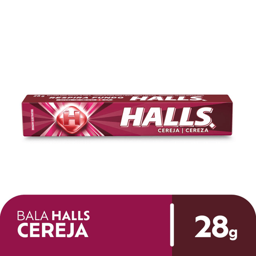 Bala Halls Cereja 28g