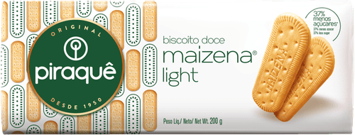 Biscoito Doce Maizena Light Piraquê Pacote 200g
