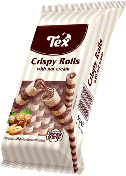 Biscoito Tex Crispy Rolls 150g