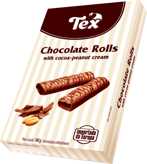 Wafer Rolls Recheados com Creme de Avelã Tago 260g