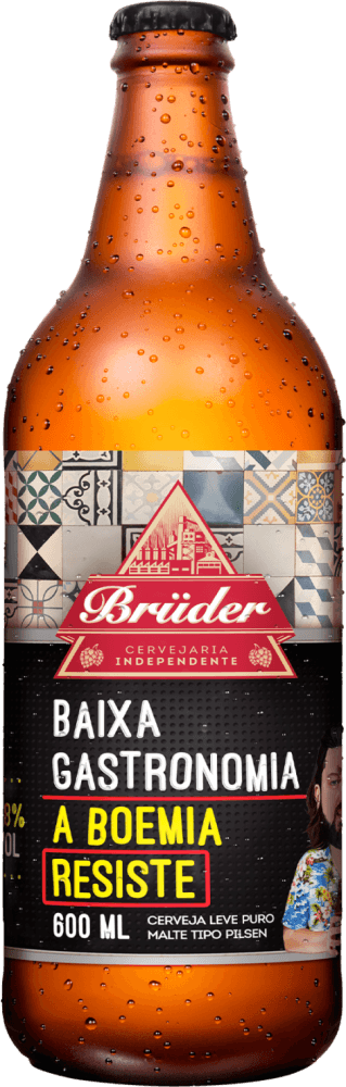 Cerveja Brüder Baixa Gastronomia Pilsen 600ml