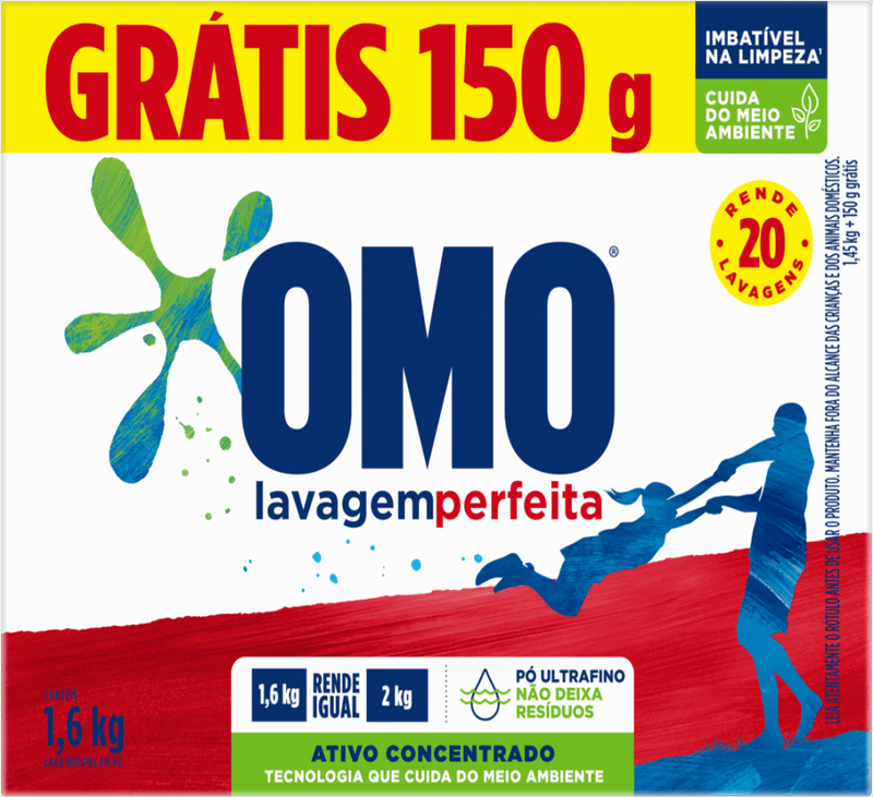 Lava-Roupas-em-Po-Omo-Lavagem-Perfeita-Caixa-16kg-Gratis-150g