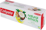 Gel-Dental-Anticarie-com-Fluor-Coco-e-Gengibre-Colgate-Natural-Extracts-Detox-Caixa-90g