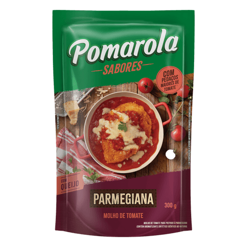 Molho de Tomate Pomarola Parmegiana Sachê 300g