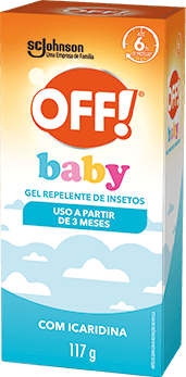 Repelente de Insetos Gel com Icaridina 6h Off! Baby Caixa 117g