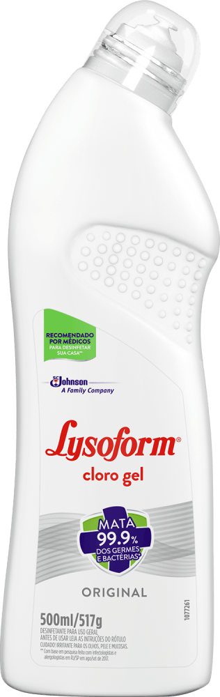 Desinfetante para Uso Geral Cloro em Gel Original Lysoform Squeeze 500ml