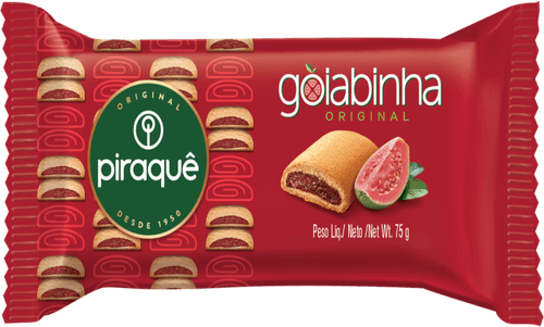 Biscoito Recheio Goiabinha Piraquê Pacote 75g