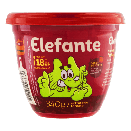 Extrato de Tomate Elefante Tradicional 340g