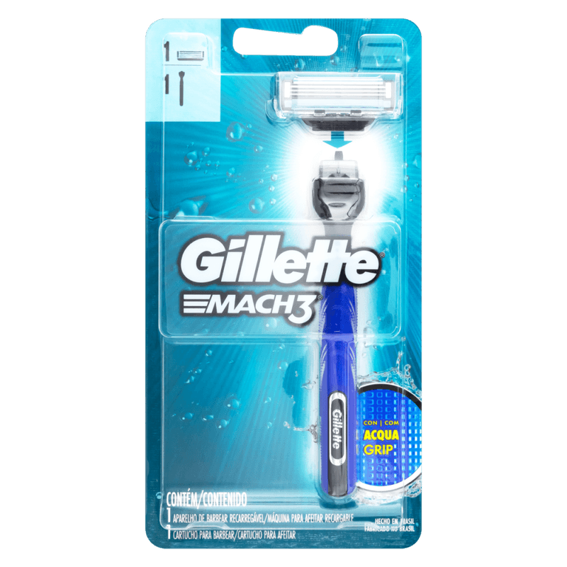 Aparelho-Recarregavel-e-Carga-para-Barbear-Gillette-Mach3