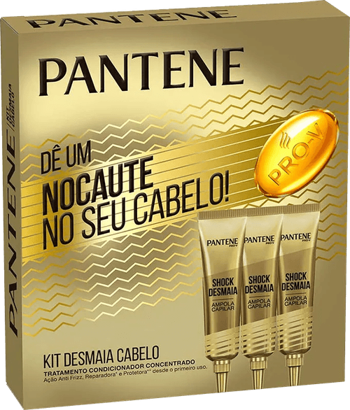 Ampola De Tratamento Pantene Shock Desmaia 3 Unidades 15ml Cada