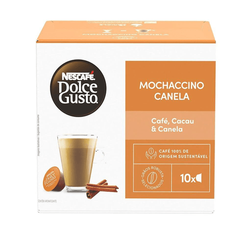 Café em Cápsula NESCAFÉ DOLCE GUSTO Mochaccino Canela 10 Cápsulas 172g