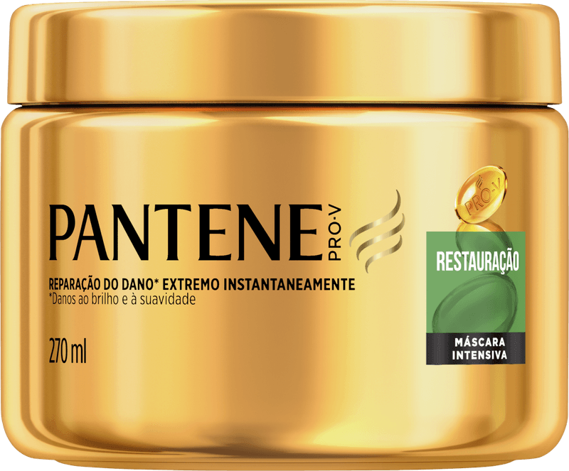 Mascara-de-Tratamento-Intensiva-com-Perolas-Soluveis---Aminoacido-Pantene-Pro-V-Restauracao-Pote-270ml