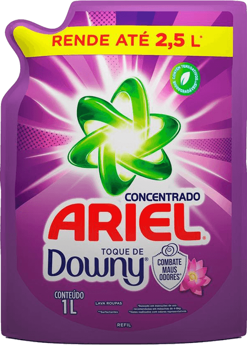 Sabão Líquido Ariel Concentrado com Toque de Downy Sachê 1L