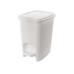 Lixeira-com-Pedal-Trama-Branca-7l-Plasutil