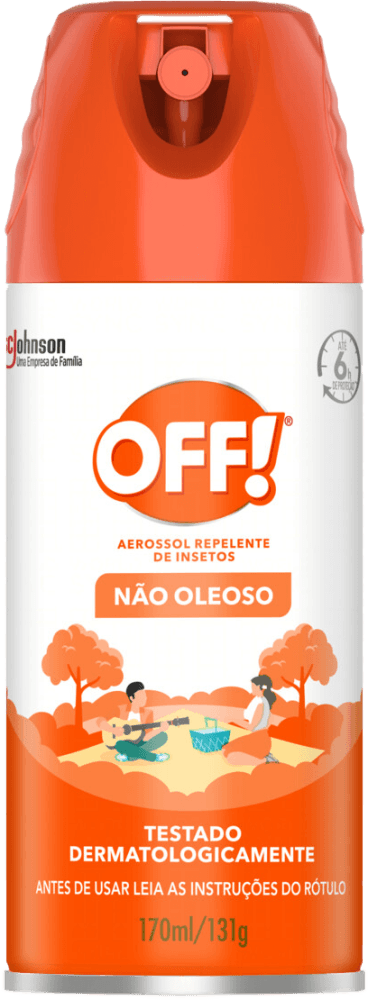 Repelente de Insetos Aerossol Off! Frasco 170ml Spray