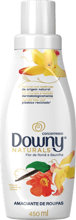 Amaciante-de-Roupa-Concentrado-Flor-de-Roma-e-Baunilha-Downy-Naturals-Frasco-450ml